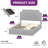 Tufted Upholstered Storage Bed With 4 Underbed Drawers & Charging Ports-1692405006-1692404993