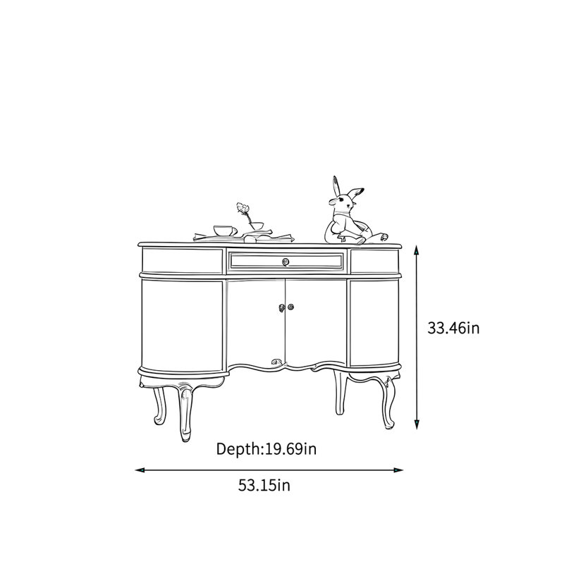 Simple and elegant large-capacity storage cabinet
