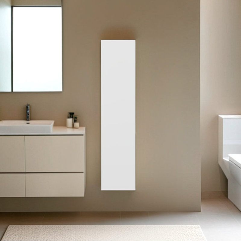 Armoire de rangement murale 43 po à une porte avec 3 tablettes réglables et rangement vertical compact