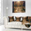 Photo de forêt foncé foncé - Coussin imprimé forêt-29895335-29895338