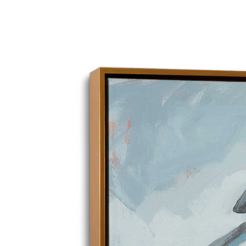 Impression sur l'histoire américaine I par Sara Baker, L 32 po x H 24 po, Doré, Toile avec cadre