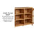 58" 2-Door Sideboard with Arched Rattan Panels-91906257