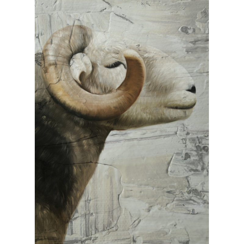 Aries - Beige, art mural sur toile encadré pour la décoration intérieure