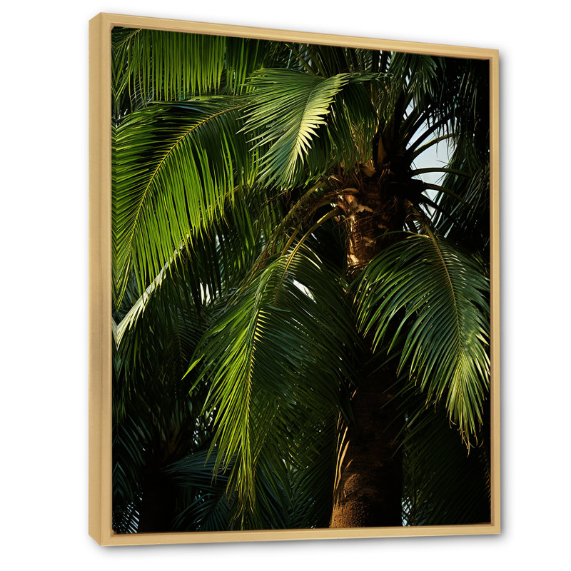 Emerald Jungle Embrace II, H 40 po x l 30 po x P 1,5 po, Cadre naturel flottant