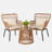 Dawna 2 - Person Patio Conversation Set with Cushions-1501005962