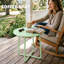 Outsunny 48 cm Round Garden Side Table with Rolled Edge Metal-483175294