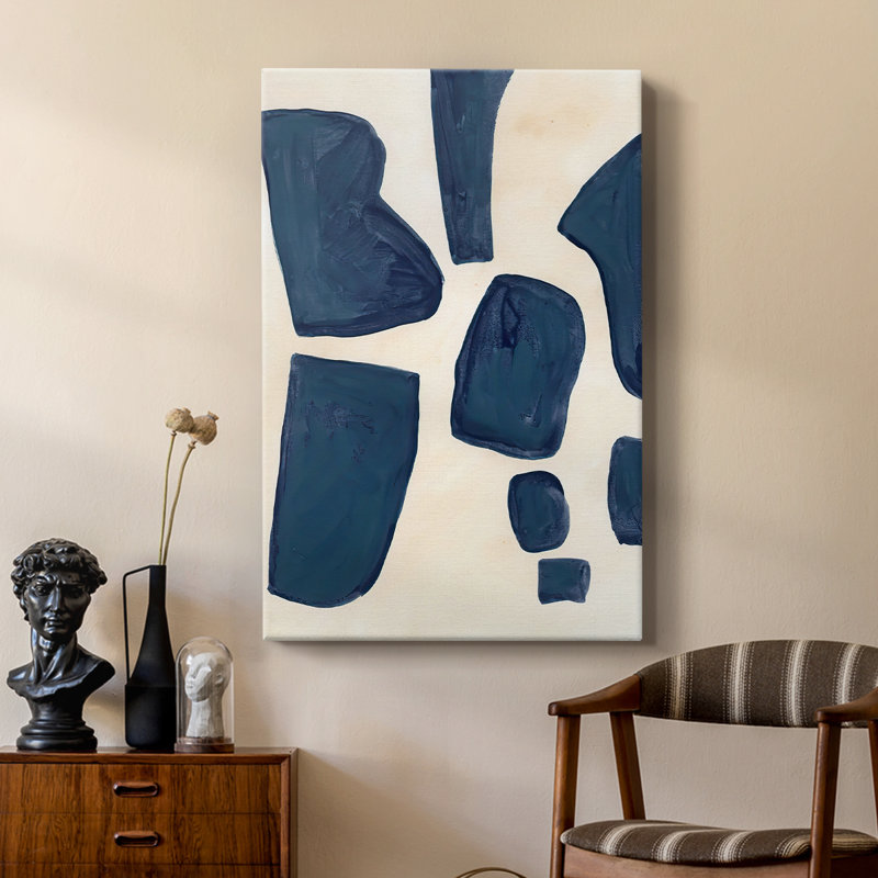 Pièces bleues I - galerie Cavas sur mesure, H 36 po x l 24 po