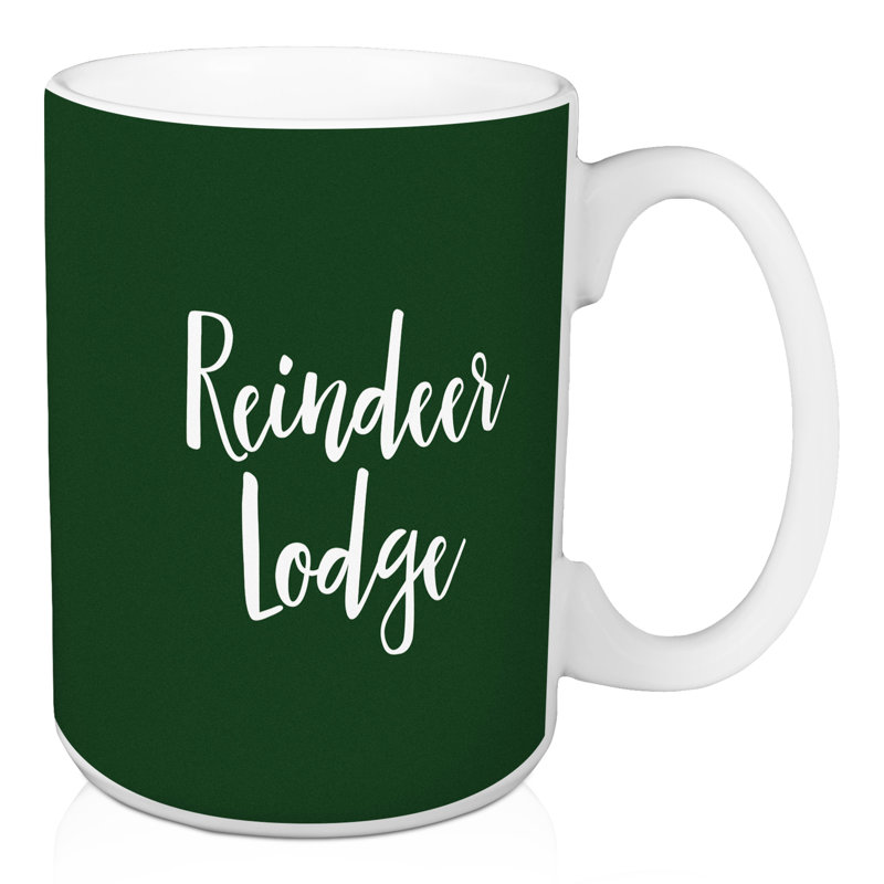 Tasse à café à dépôt de renne Hagins, Vert foncé