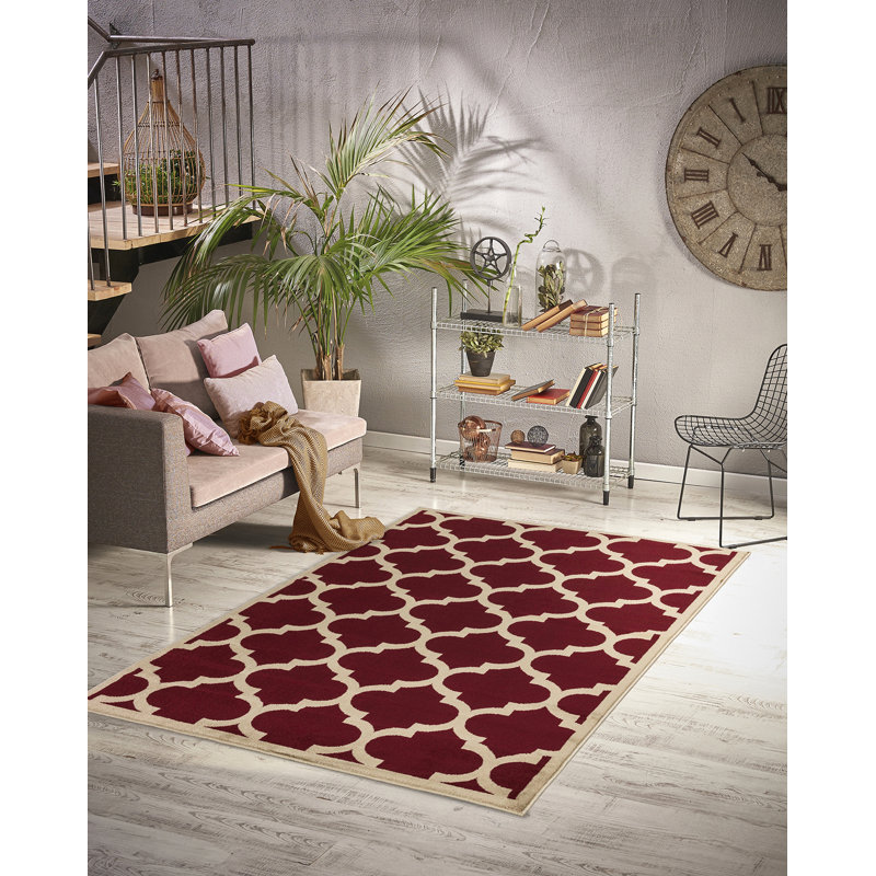 Tapis de zone rouge anti-dérapant Yasser