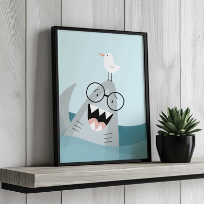 «Shark Hello» par Rachel Nieman, reproduction d'art