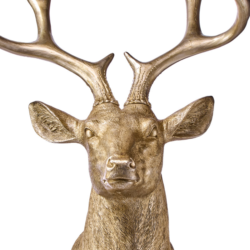 Buste de cerf en résine 30 po 