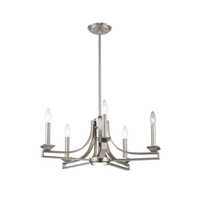 Dedham 5 - Light Dimmable Classic / Traditional Chandelier