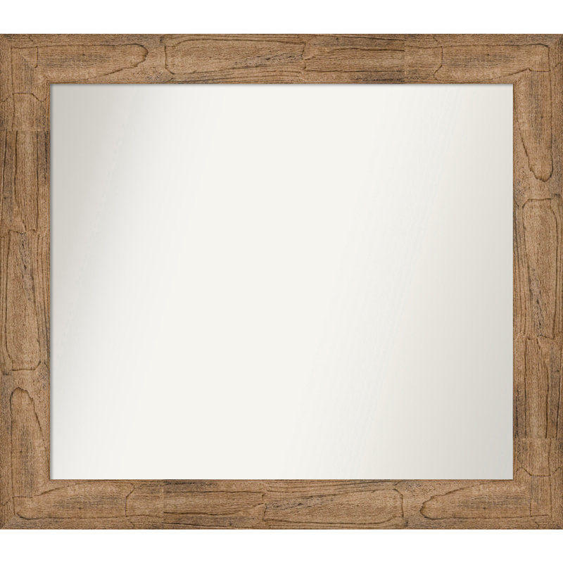 Timmy Solid Wood Wall Mirror, Rectangle, 29.5" x 33.5"