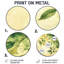 Jozien - Décoration murale ronde en métal à feuilles-812240715
