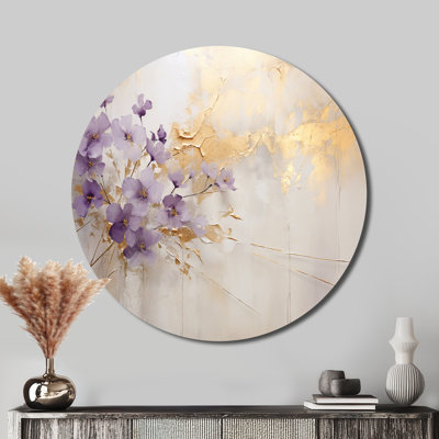 Geier - Floral Round Metal Art