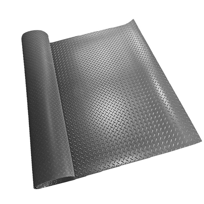 Rouleau de plancher de garage ANMINY, L 59 po x L 204 po, Gris