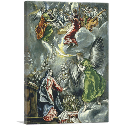 Reproduction d'art sur toile tendue, "L'annonce 1597" par El Greco