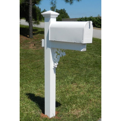 Plastic Post Mounted Mailbox