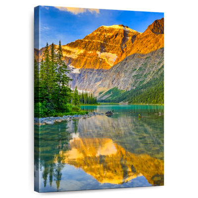 Alvord Mount Edith Cavell Alpenglow