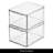 Stackable Kitchen Storage Drawer - Pull-Out Sliding Bin for Fridge, Pantry, Under-Sink, or Cabinet