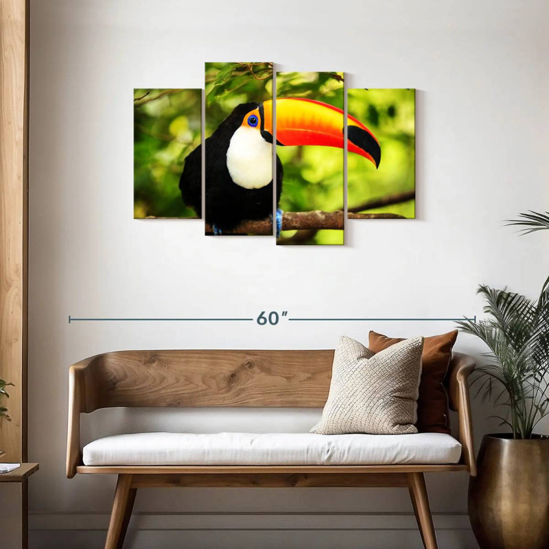 Brampt Toco Toucan, 27" H x 43" W