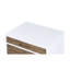 3 tables rectangulaires en chêne blanc et vieilli pour bureau de maquillage avec 3 tiroirs