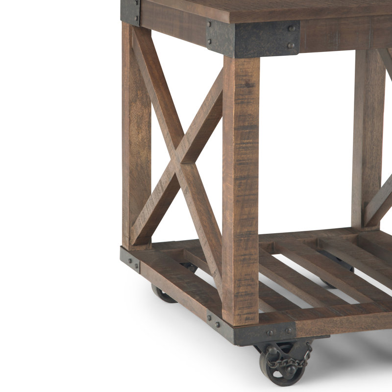 Moderne - Table de bout - Brun foncé vieilli