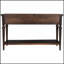 Console de style rétro classique avec trois tiroirs supérieurs et une tablette inférieure ouverte, facile à assembler (espresso)-1176669674