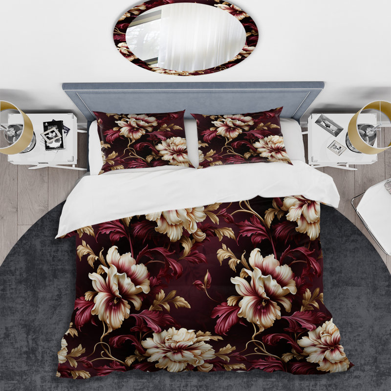 Ensemble de housse de couette Carbrey, Housse de couette pour grand lit et 2 taies décor