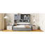 Twin Size Daybed With Grey Wooden Body, Trundle And Handy Cabinet Solution Practical Shelf - Long-Lasting Build-410159889