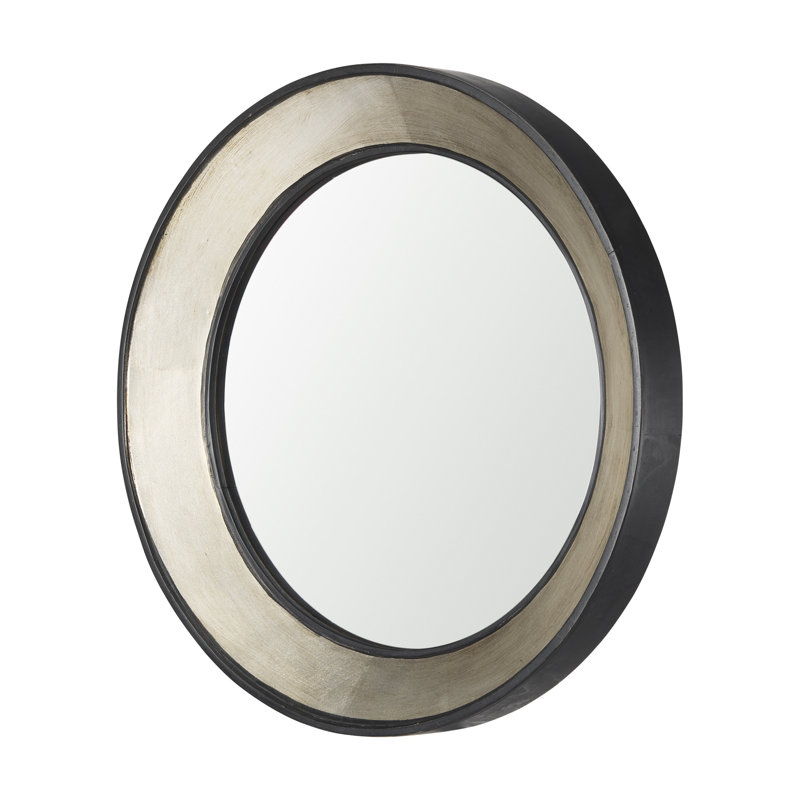 Hewett Solid Wood Round Mirror