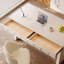 Bureau moderne et simple en pierre blanche-456677048