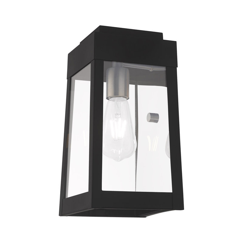 Antionetta Wall Light, 12" H x 6.25" W x 6.37" D, Black