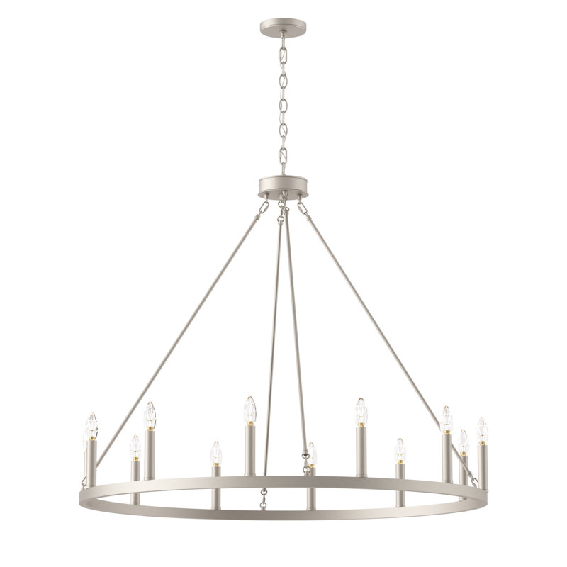 Madalyn 12-Light Chandelier, Argent antique