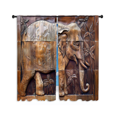 Paire de rideaux obscurcissant en polyester Egeo