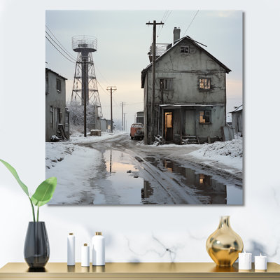 Warehouse Winter Scenery sur toile