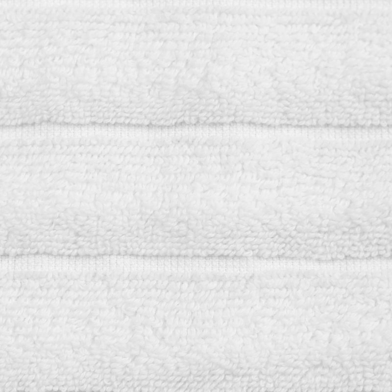 Florentin Turkish Cotton Towels - Piece Set Including Bath, Hand, and Washcloths - Set of 6, White