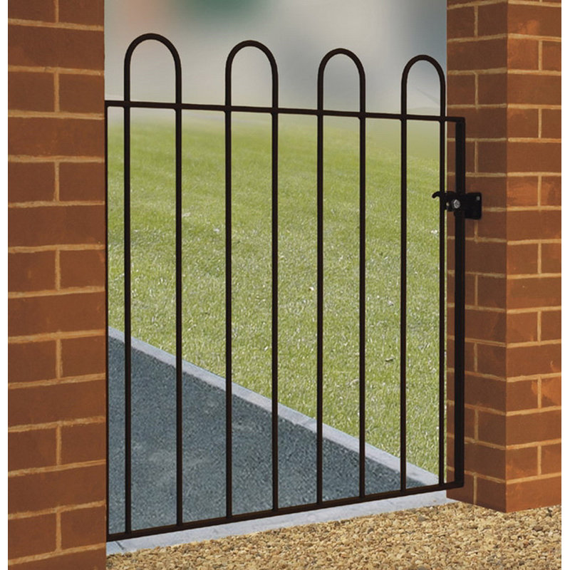 Zuzia 95cm H x 90cm W Black Metal Gate