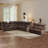 7 - Seater Corner Sectional Sofa With Functional Console & Manual Reclining Loveseat