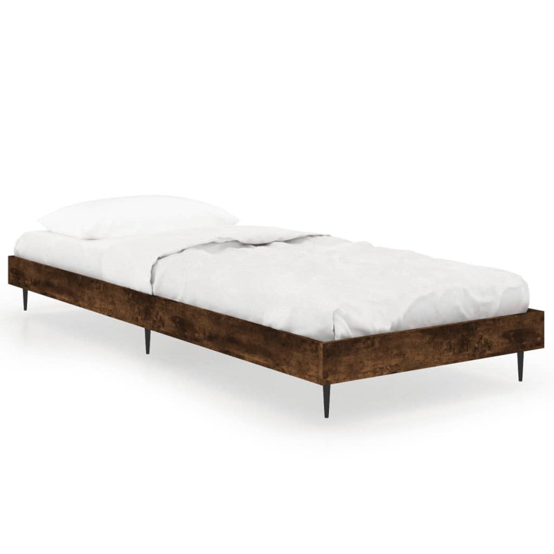 Patrice Platform Bed, Small Single (2'6), Smoked Oak