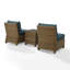 Ensemble de chaises d'extérieur 3 pièces Regina-70691720-70691719
