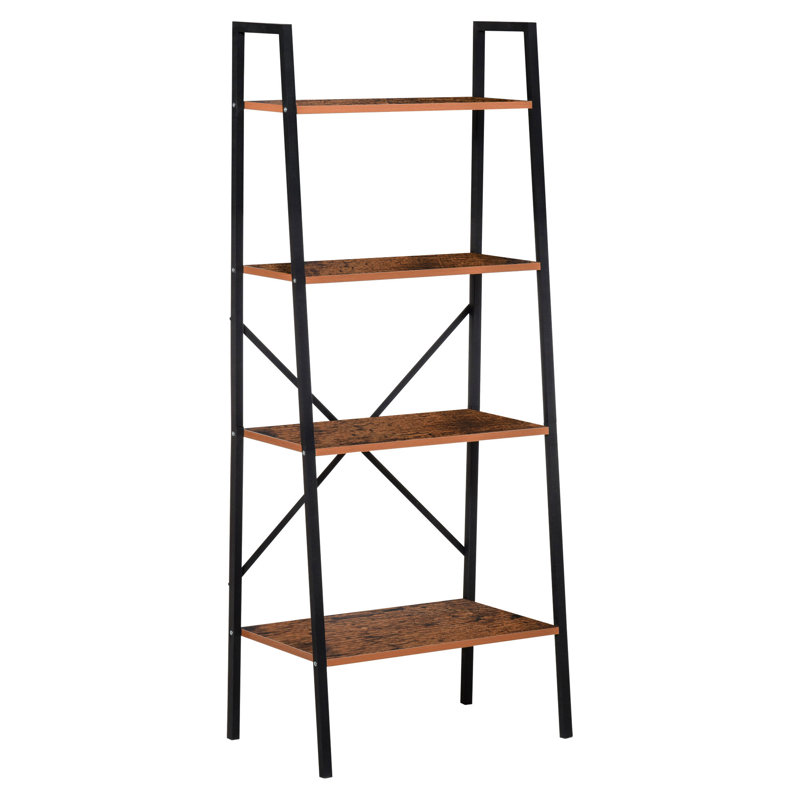 Bibliothèque en bois et métal