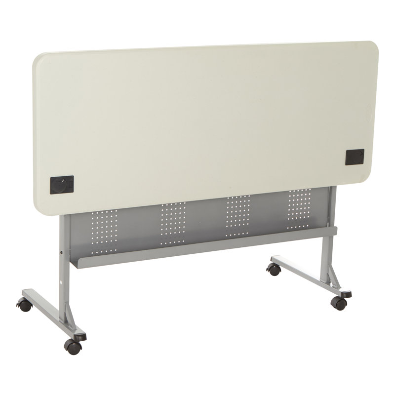 Wyatt Flip-Fold Training Table, 29.5" H x 60" L x 24" W, Speckled Grey