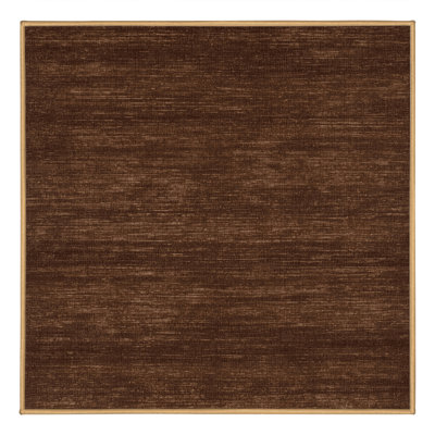 Machine Washable Solid Brown Area Rug