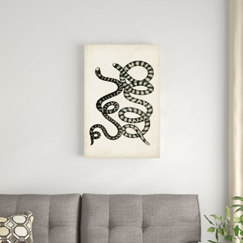Serpents antiques VI, H 30 po x l 20 po