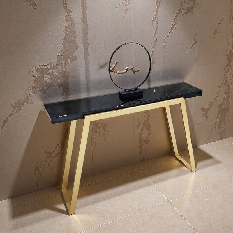 Console Sleek Black Gold