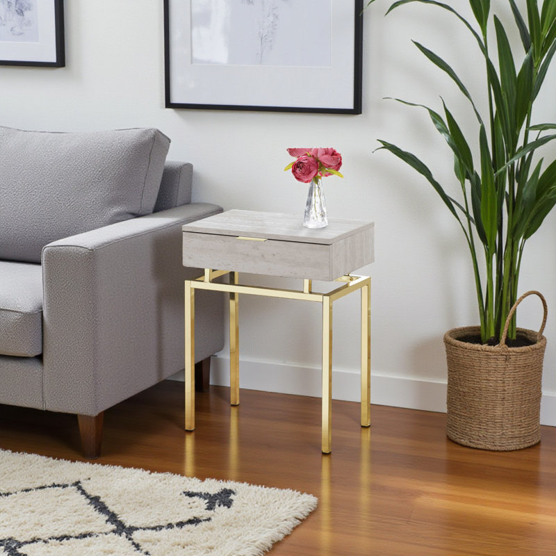 Iola Gold End Table