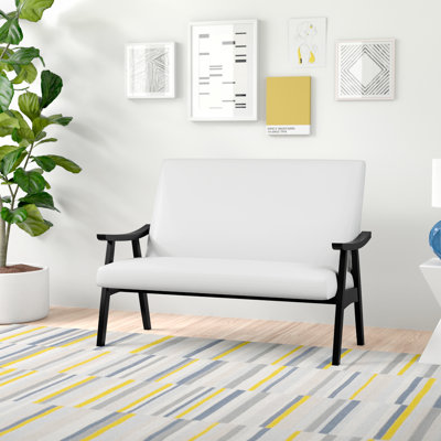 46.75'' Faux Leather Loveseat