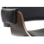 Chaise de travail en similicuir - noir