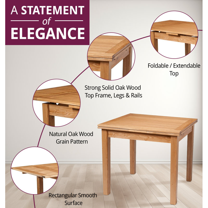 4 - Person Solid Oak Dining Set